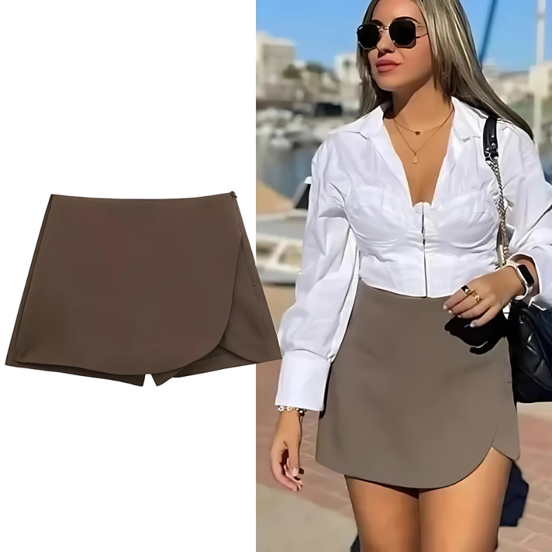High Waist Skort