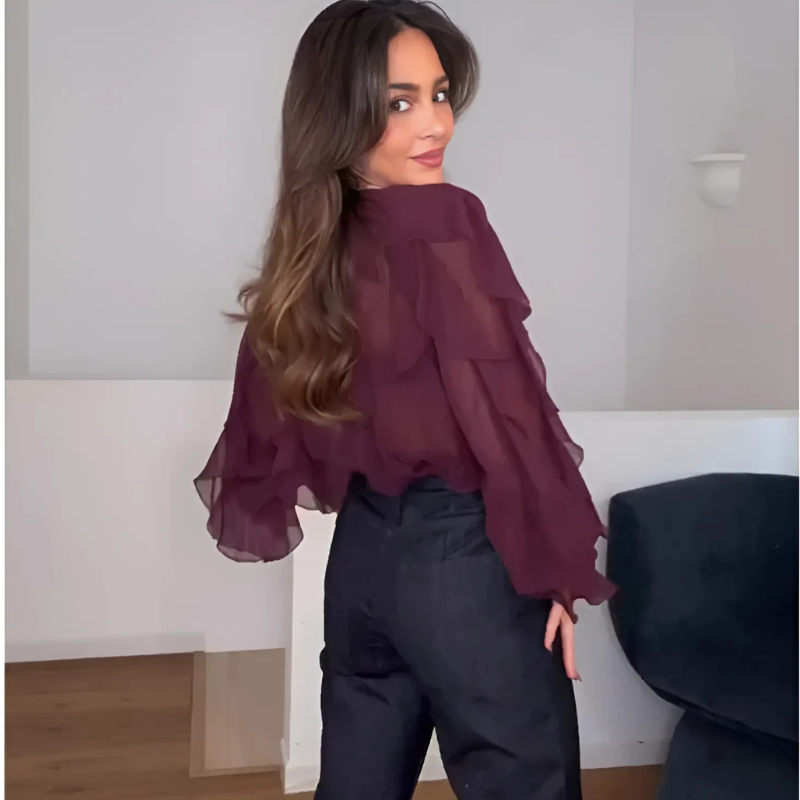 Blouses Semi Sheer Casual