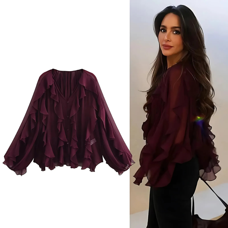 Blouses Semi Sheer Casual