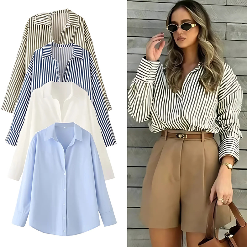 Blouses Long Stripe