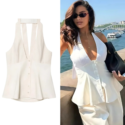 Off Shoulder Halter Tops