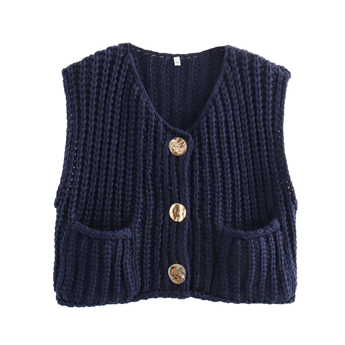 Spring Knitted Vest Elegant