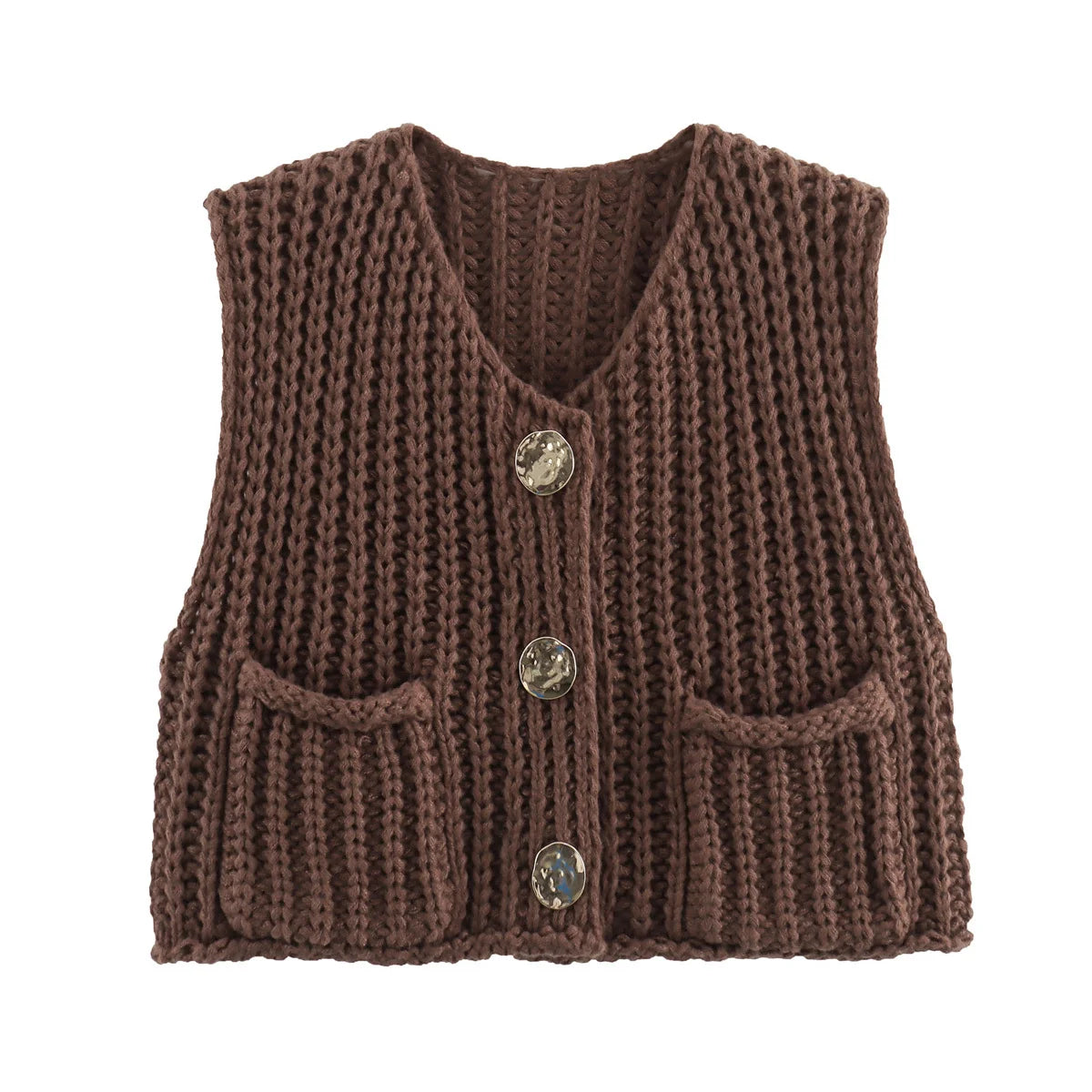 Spring Knitted Vest Elegant
