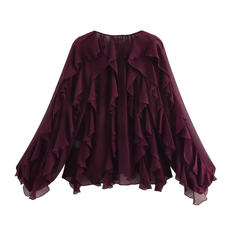 Blouses Semi Sheer Casual
