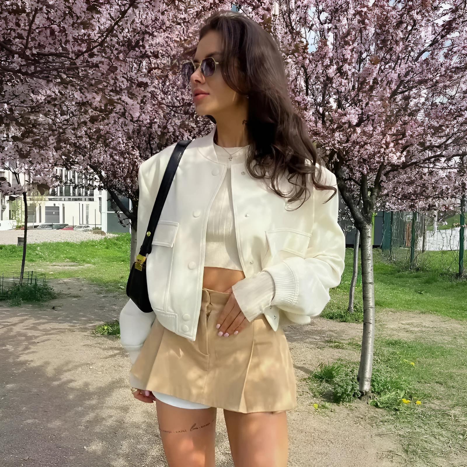 Aviator Cropped Jackets