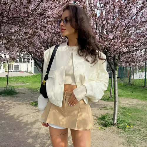 Aviator Cropped Jackets