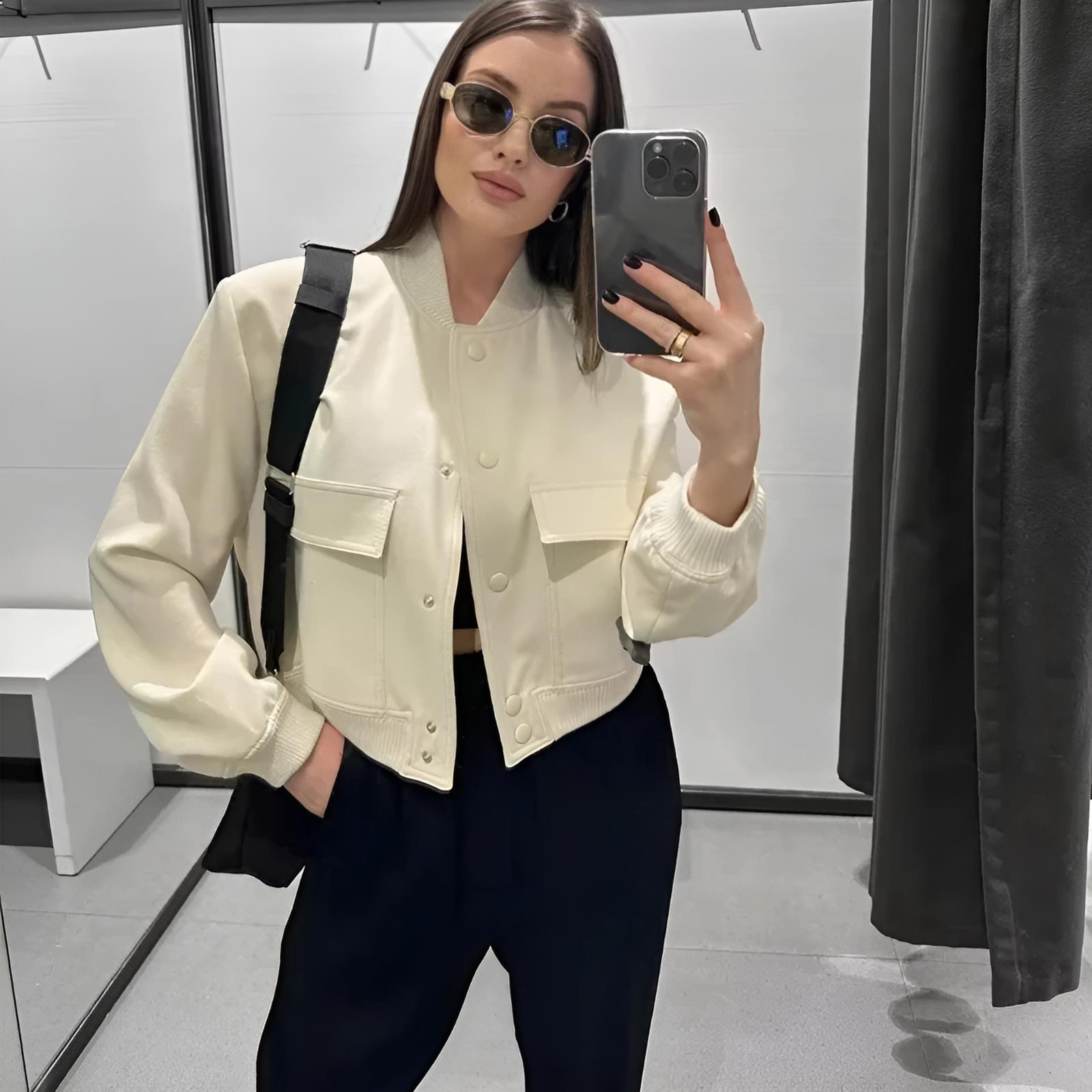 Aviator Cropped Jackets