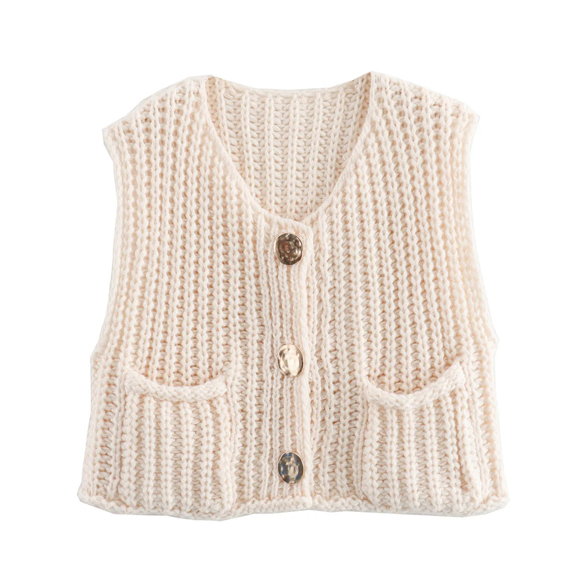 Spring Knitted Vest Elegant