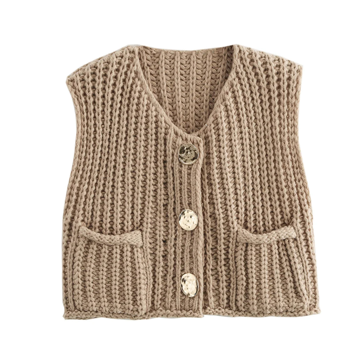 Spring Knitted Vest Elegant