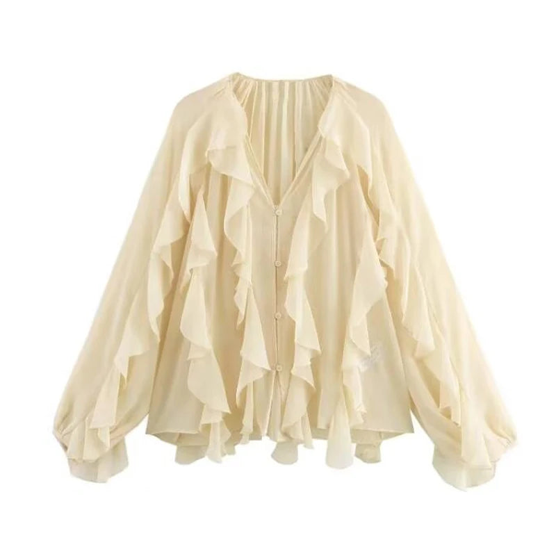 Blouses Semi Sheer Casual