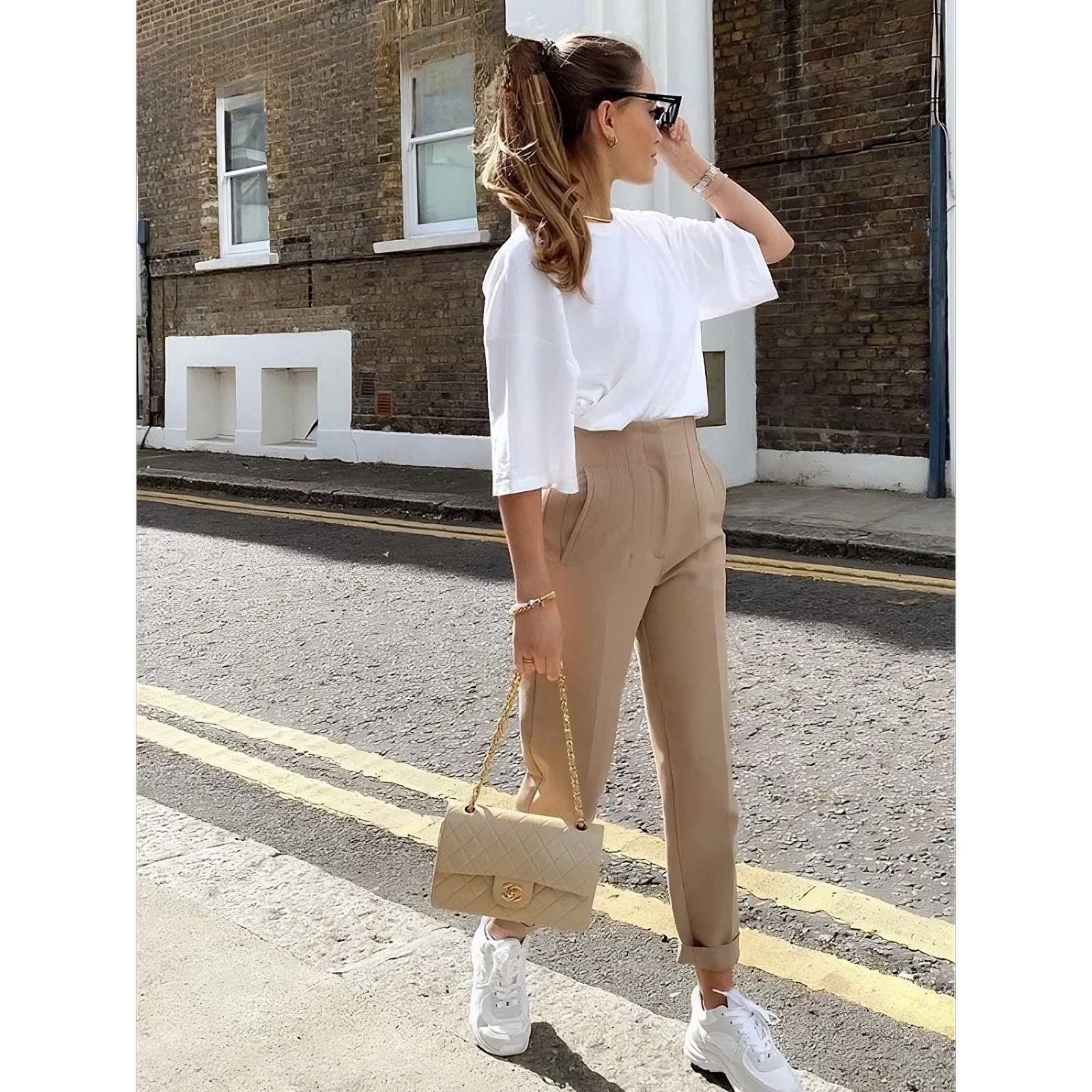 Pencil Pants High Waist Streetwear
